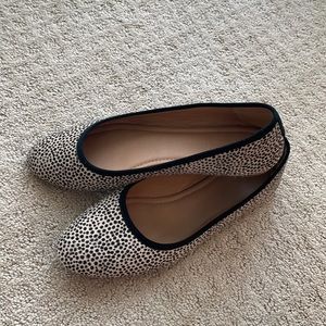 Madewell animal print calf hair flats